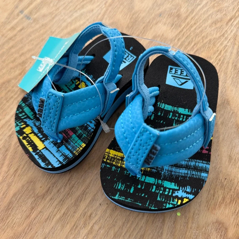 REEF Boys Little Ahi Sandals Toddler Size 3